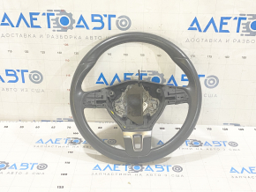 Naked steering wheel VW Passat b7 12-15 USA leather black, scratches