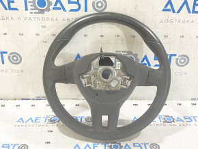 Naked steering wheel VW Passat b7 12-15 USA leather black, scratches