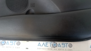 Door trim card front right Kia Forte 4d 17-18 rest, black, armrest black leather, scratches