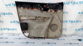Door trim card front right Kia Sorento 10-15 beige, armrest leather, overlay color wood, scratches