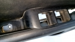 Door trim card front left Kia Soul 14-19 black, with black insert cloth, armrest leather, scuffs, scratches