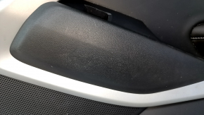 Door trim card front right Chevrolet Camaro 16- black, armrest leather, scratches, abrasions, bump