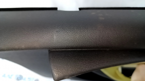 Door trim card front right Chevrolet Volt 11-15 black, with individual light green insert, BOSE, leather armrest, dent, scratches, abrasions, cracked insert