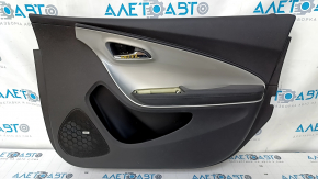 Door trim card front right Chevrolet Volt 11-15 black, with gray insert, BOSE, scratches, abrasions