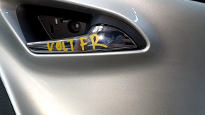 Door trim card front right Chevrolet Volt 11-15 black, with gray insert, BOSE, scratches, abrasions