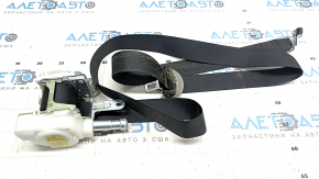 Passenger seat belt Toyota Highlander 14-19 black, shot, needs cleaning