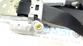 Passenger seat belt Toyota Highlander 14-19 black, shot, needs cleaning