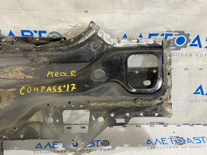 Jeep Compass 17 rear panel - 2 parts, black, dented fastening, burnt