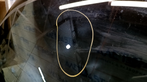 Bare trunk door with glass upper part BMW X5 G05 19-23 graphite C27, bumps, scratches on glass