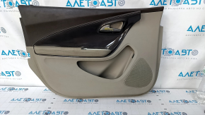 Door trim card front left Chevrolet Volt 11-15 gray, with graphite insert, scratches, abrasions, dent
