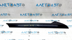 Left windshield pillar trim Ford Explorer 16-19 black gloss, scratches, broken fastener