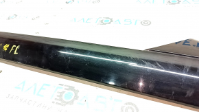 Left windshield pillar trim Ford Explorer 16-19 black gloss, scratches, broken fastener