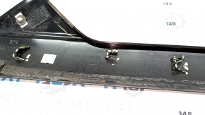 Left windshield pillar trim Ford Explorer 16-19 black gloss, scratches, broken fastener