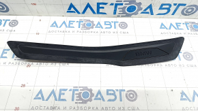 Door sill trim rear right outer BMW 3 F30 12-18 black, broken fasteners, scratches