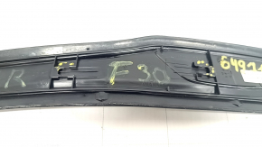 Door sill trim rear right outer BMW 3 F30 12-18 black, broken fasteners, scratches