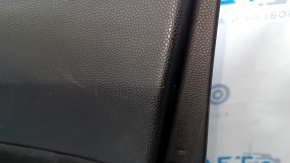 Door trim card front right Kia Soul 14-19 black, with black insert cloth, armrest leather, scuffs, scratches, dent