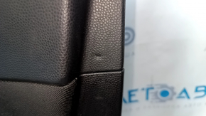 Door trim card front right Kia Soul 14-19 black, with black insert cloth, armrest leather, scuffs, scratches, dent