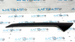Right windshield pillar trim Ford Explorer 16-19 black gloss, scratches, broken fastener