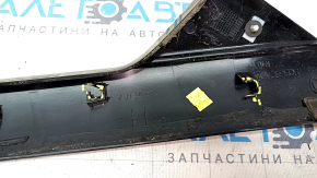 Right windshield pillar trim Ford Explorer 16-19 black gloss, scratches, broken fastener