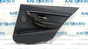 Door trim card rear right BMW 3 F30 12-18 black, scratches, bumps