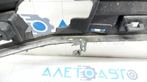 Front bare bumper Toyota Highlander 17-19 without parking sensors, graphite, tears, dented, scratches, broken fasteners