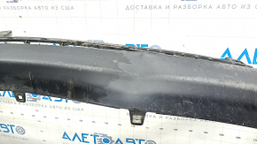 Front bumper lip Toyota Highlander 17-19 structure, scratches, dented, cracks in fasteners, fractures