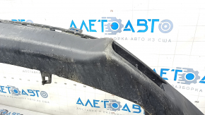 Front bumper lip Toyota Highlander 17-19 structure, scratches, dented, cracks in fasteners, fractures