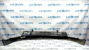 Front bumper lip Toyota Highlander 17-19 structure, scratches, dented, cracks in fasteners, fractures