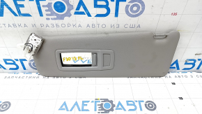 Left visor BMW 3 F30 4d 15-18 gray, without hook, dry cleanable