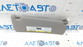 Left visor BMW 3 F30 4d 15-18 gray, without hook, dry cleanable