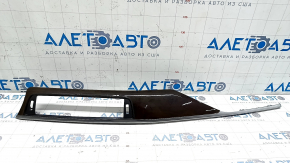 Front panel trim center BMW 3 F30 12-18 gray, wood, type 1, (Perlglanz Chrom)