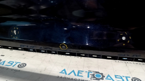 Front bare bumper Ford Edge 19 - for parking sensors, without towing hook, black, non-factory holes, rubbed