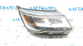 Front right headlight complete Ford Explorer 16-19 rest, halogen + LED, light, web