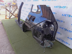 Quarter wing rear left Toyota Rav4 19-20 sawed off, with central pillar, black, painted, bumps, dented, dent