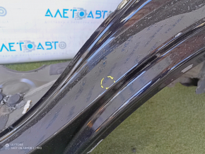 Quarter wing rear left Toyota Rav4 19-20 sawed off, with central pillar, black, painted, bumps, dented, dent