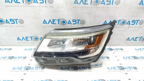 Headlight front left complete Ford Explorer 16-19 halogen + LED light, sand