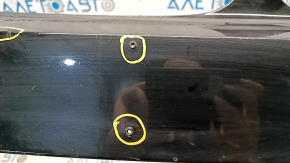 Bare front bumper BMW 5 G30 17-20 for parking sensors, black, burned, broken fasteners, scratches, non-factory holes