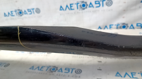 Bare front bumper BMW 5 G30 17-20 for parking sensors, black, burned, broken fasteners, scratches, non-factory holes