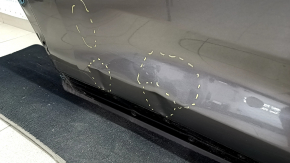 Door bare rear right Toyota Highlander 14-19 graphite 1H1, dents, bumps