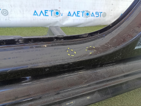Front left quarter VW Passat b8 16-19 USA sawed off, with central pillar, black, bumps, dented threshold