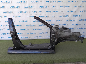 Front right quarter VW Passat b8 16-19 USA sawed off, with central pillar, black, dented threshold, bumps