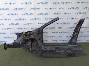 Front right quarter VW Passat b8 16-19 USA sawed off, with central pillar, black, dented threshold, bumps