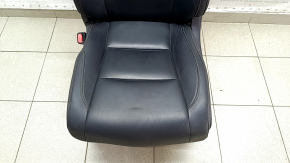 Driver's seat Toyota Highlander 14-19 with airbag, electric, leather black, cracks