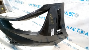 Front bare bumper Hyundai Sonata 20- US SEL, SEL Plus, Limited without parking sensors, graphite, burned, broken mount