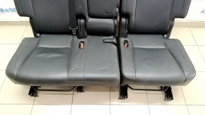 Rear row of seats 2nd row Toyota Highlander 17-19 leather black, dry cleanable