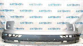 Bare rear bumper upper part Audi Q5 80A 18-20 for parking sensors, silver, with fastening, burned, scratches