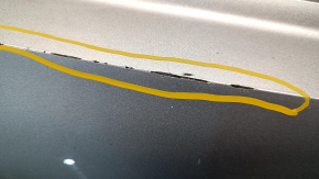 Bare rear bumper upper part Audi Q5 80A 18-20 for parking sensors, silver, with fastening, burned, scratches