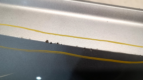 Bare rear bumper upper part Audi Q5 80A 18-20 for parking sensors, silver, with fastening, burned, scratches