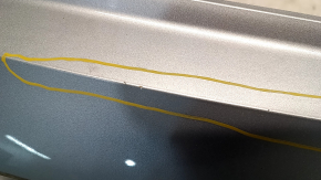 Bare rear bumper upper part Audi Q5 80A 18-20 for parking sensors, silver, with fastening, burned, scratches