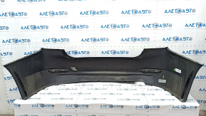 Bare rear bumper BMW 3 F30 12-15 without parking sensors, blue, dented, scratches, broken mount